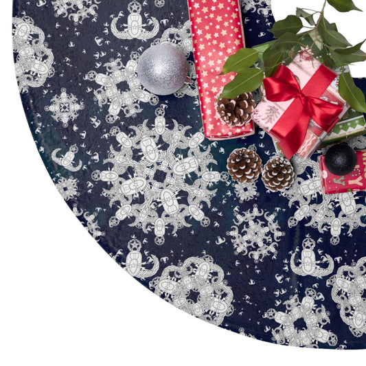 Tree Skirt — "EOD Snowflakes"