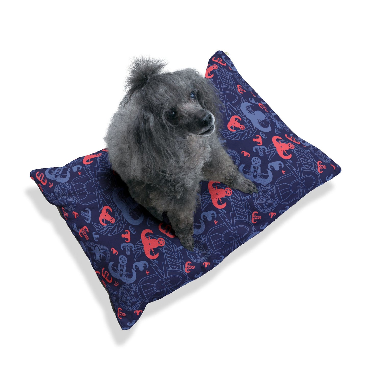 Pet Bed — "EOD Party" (Blue)