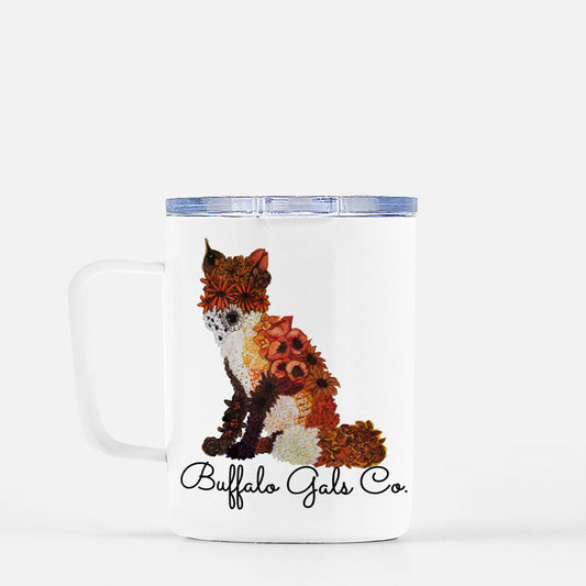 Travel Mug - "Floral Fox"