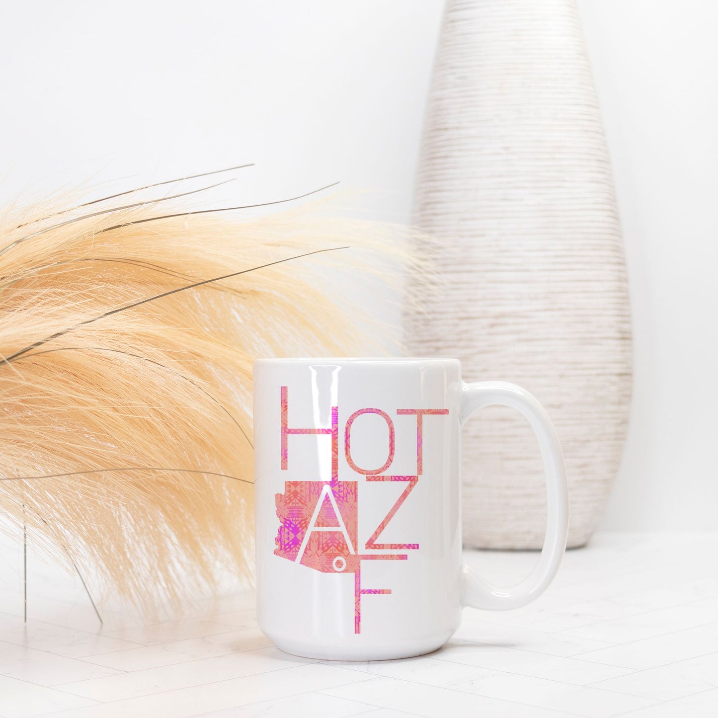 Mug - "Hot AZ F" (Pink Aztec)