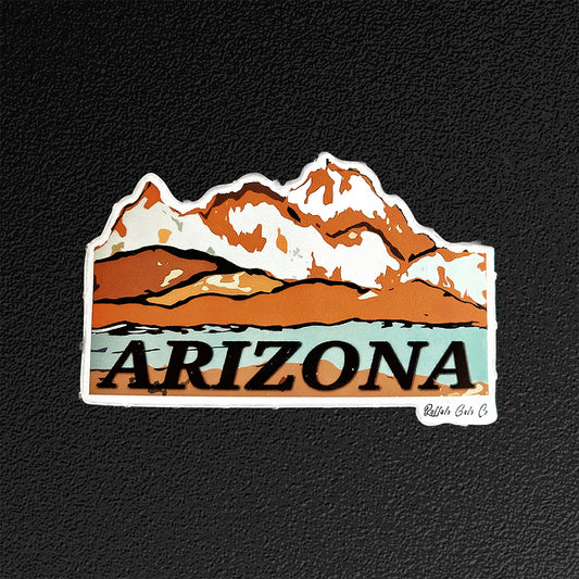"ARIZONA Mountains" Vinyl Sticker/Decal