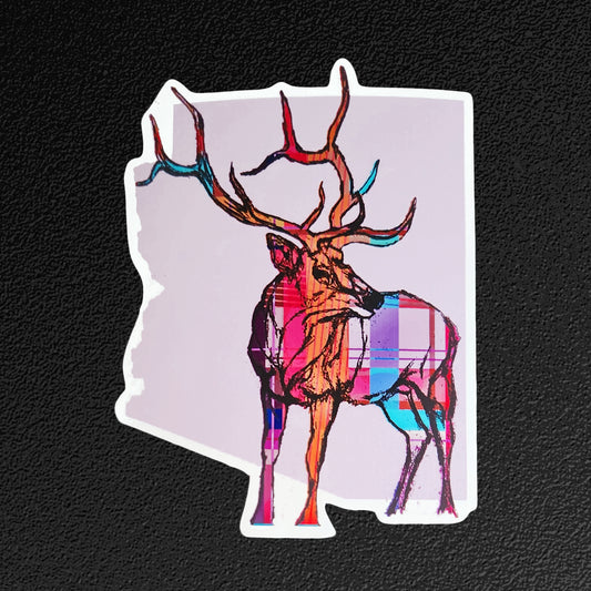"AZ Preppy Elk" Vinyl Sticker/Decal