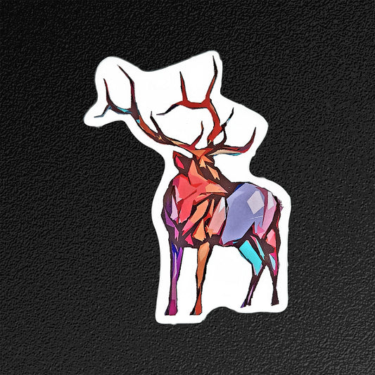 "Abstract Elk" Vinyl Sticker/Decal