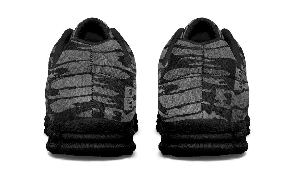 Sneakers - "EOD Bomb Flag" (Grey on Black)