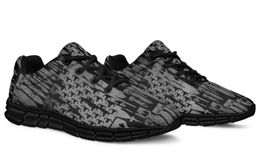 Sneakers - "EOD Bomb Flag" (Grey on Black)