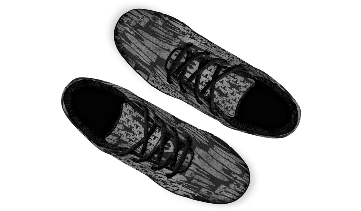 Sneakers - "EOD Bomb Flag" (Grey on Black)