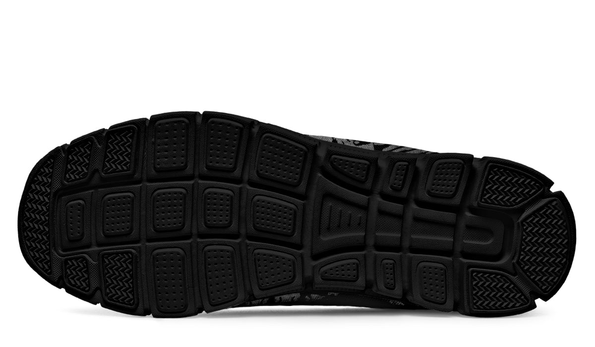 Sneakers - "EOD Bomb Flag" (Grey on Black)