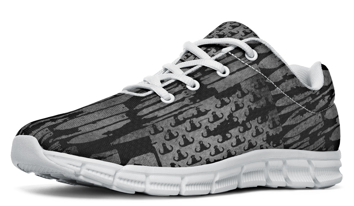 Sneakers - "EOD Bomb Flag" (Grey on Black)