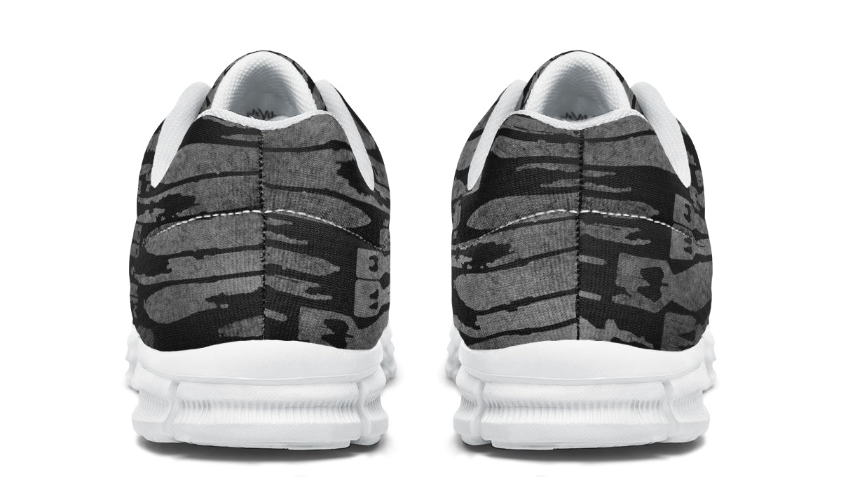 Sneakers - "EOD Bomb Flag" (Grey on Black)