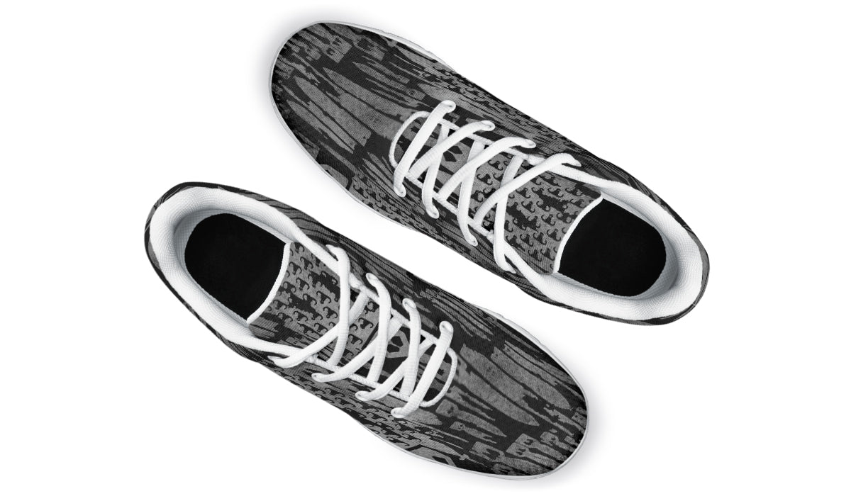 Sneakers - "EOD Bomb Flag" (Grey on Black)