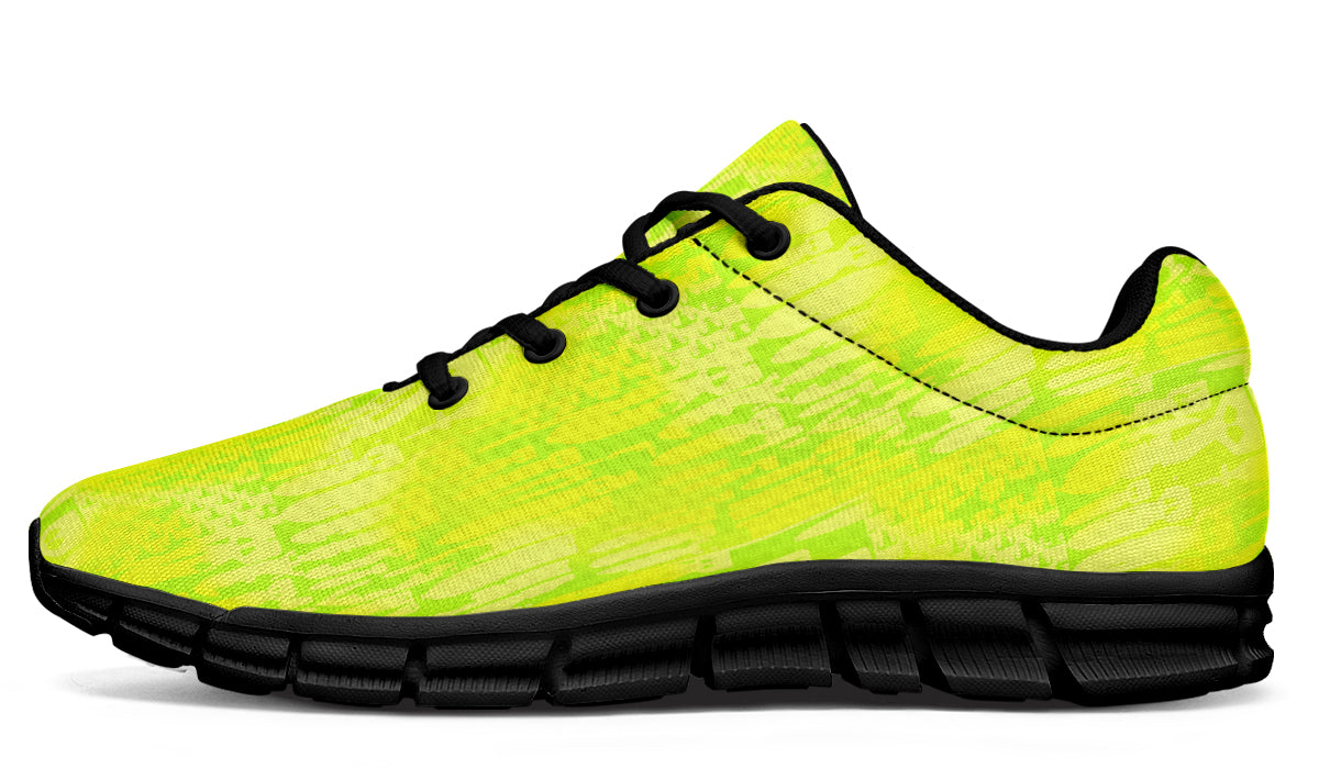 Sneakers - "EOD Bomb Flag" (Neon Lemon and Lime)