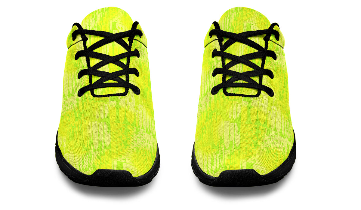 Sneakers - "EOD Bomb Flag" (Neon Lemon and Lime)