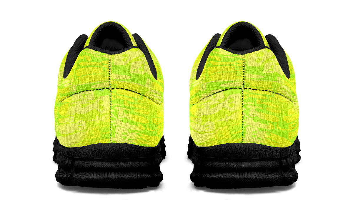 Sneakers - "EOD Bomb Flag" (Neon Lemon and Lime)