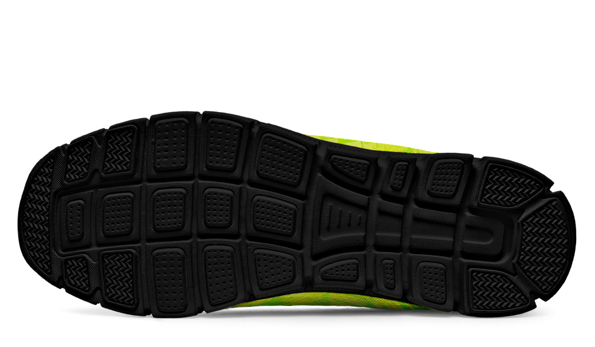 Sneakers - "EOD Bomb Flag" (Neon Lemon and Lime)