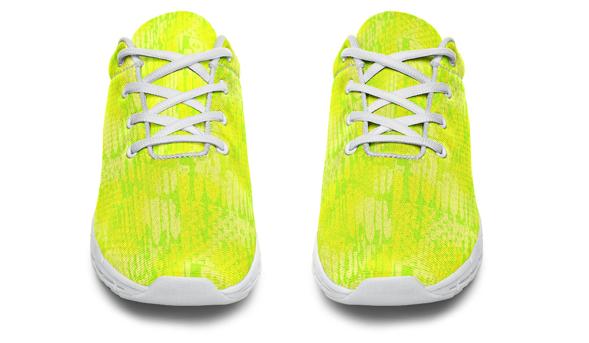 Sneakers - "EOD Bomb Flag" (Neon Lemon and Lime)