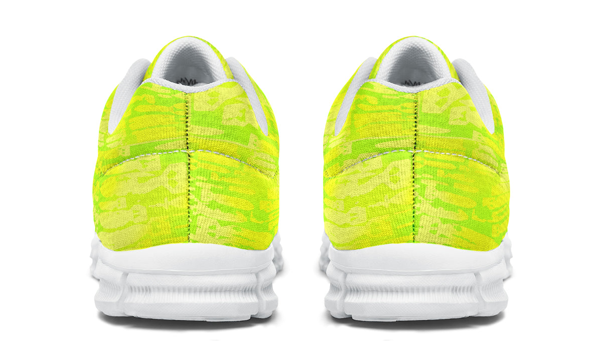 Sneakers - "EOD Bomb Flag" (Neon Lemon and Lime)