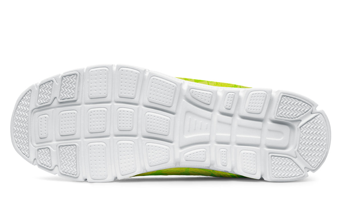 Sneakers - "EOD Bomb Flag" (Neon Lemon and Lime)