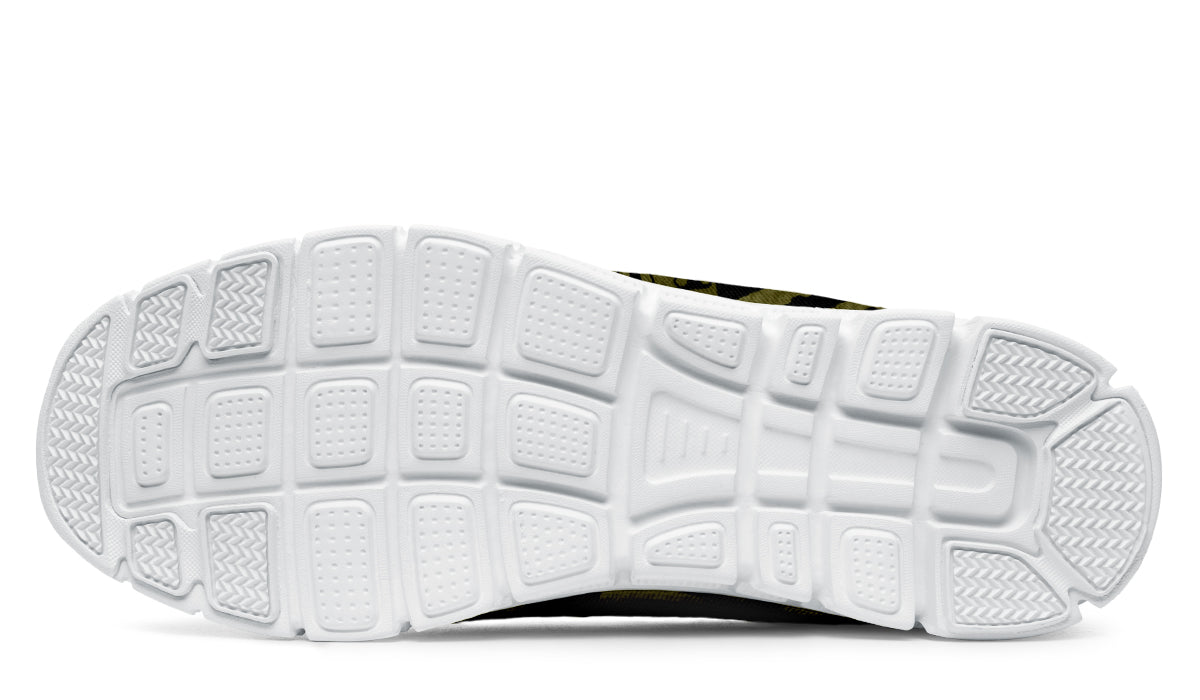 Sneakers - "EOD Bomb Flag" (OD Green on Black)