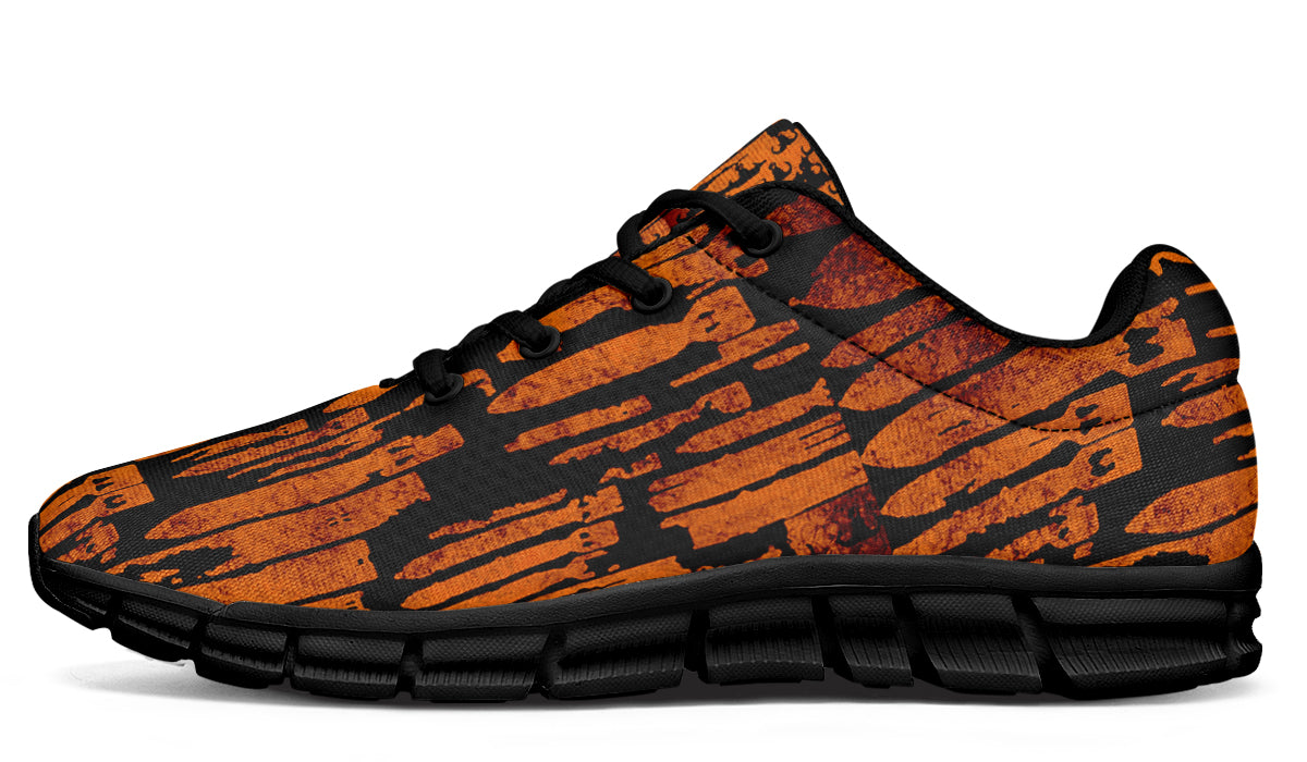 Sneakers - "EOD Bomb Flag" (Orange on Black)