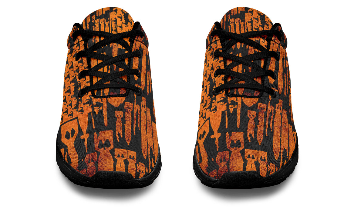 Sneakers - "EOD Bomb Flag" (Orange on Black)