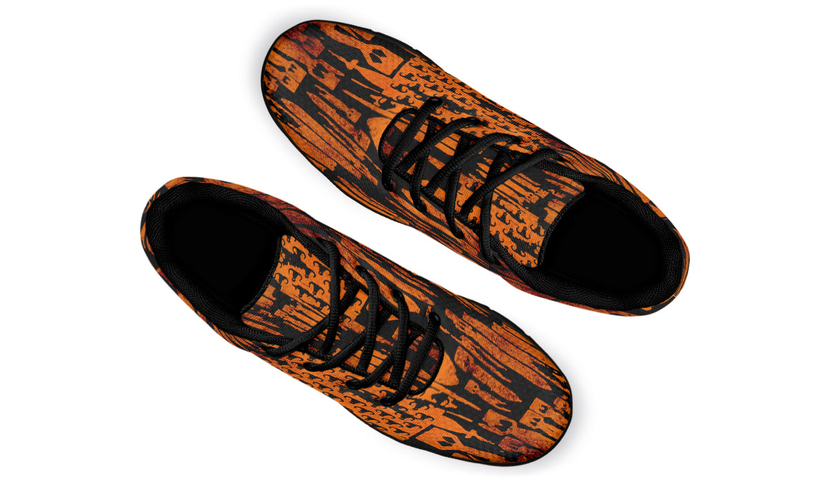 Sneakers - "EOD Bomb Flag" (Orange on Black)
