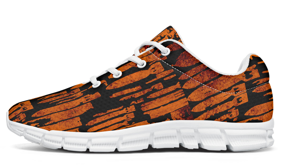 Sneakers - "EOD Bomb Flag" (Orange on Black)