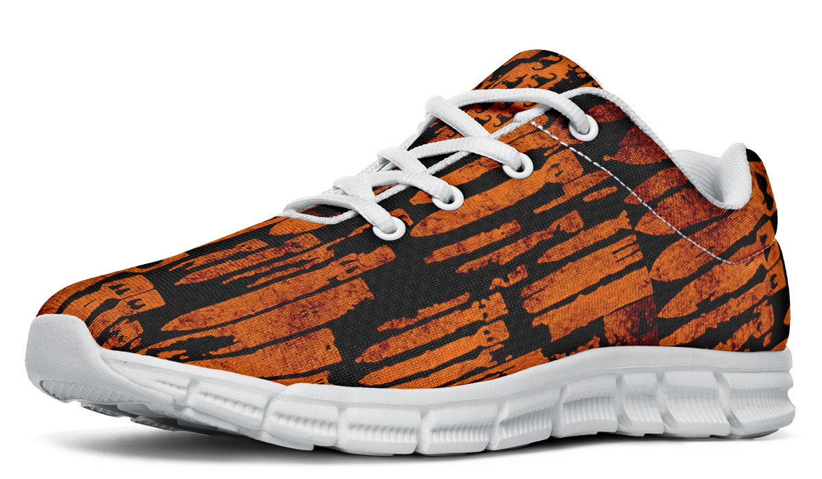 Sneakers - "EOD Bomb Flag" (Orange on Black)