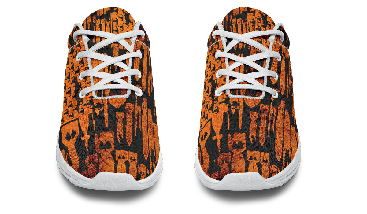 Sneakers - "EOD Bomb Flag" (Orange on Black)