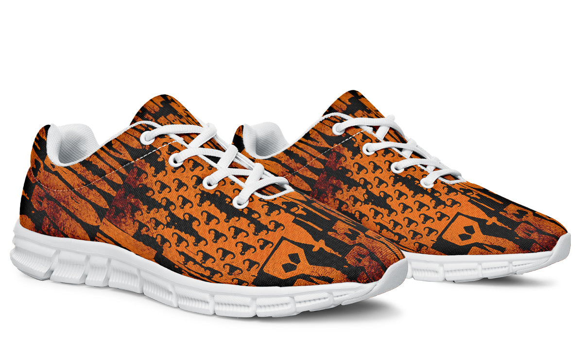 Sneakers - "EOD Bomb Flag" (Orange on Black)