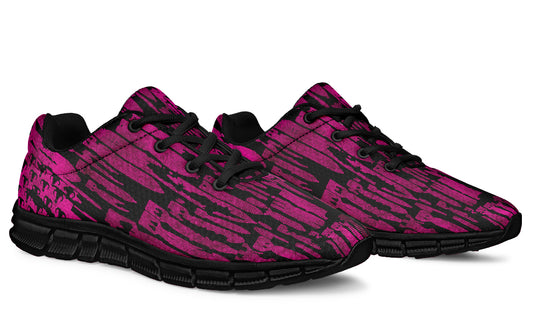 Sneakers - "EOD Bomb Flag" (Pink on Black)