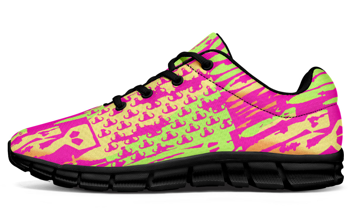 Sneakers - "EOD Bomb Flag" (Pink & Lime)