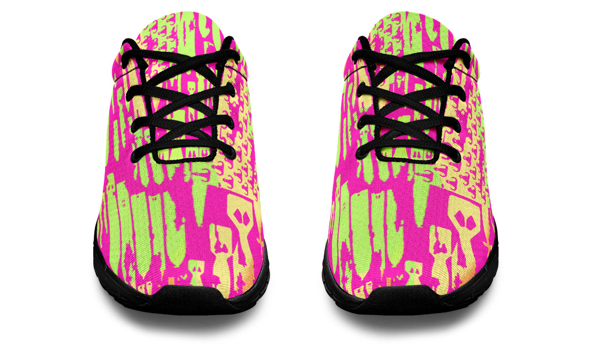 Sneakers - "EOD Bomb Flag" (Pink & Lime)