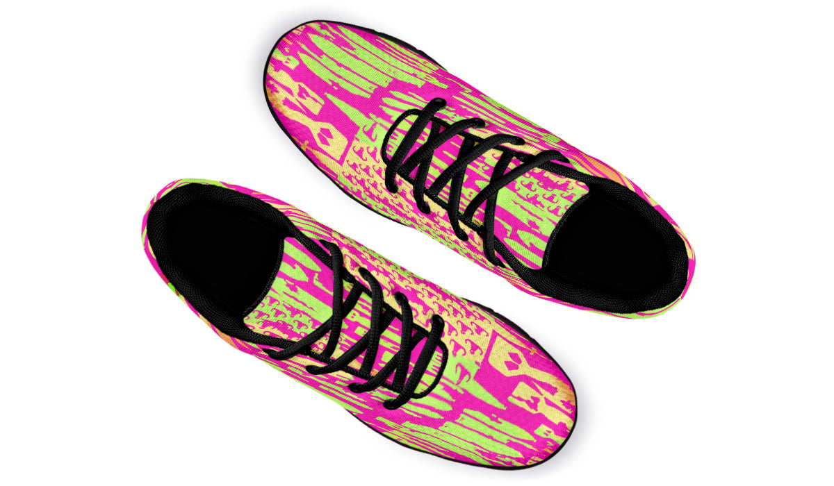 Sneakers - "EOD Bomb Flag" (Pink & Lime)