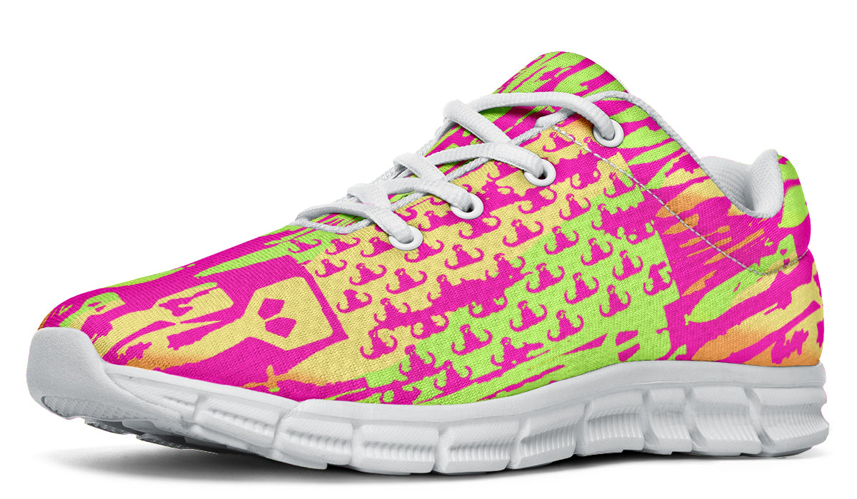 Sneakers - "EOD Bomb Flag" (Pink & Lime)