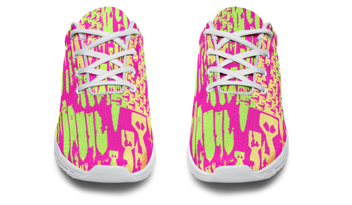 Sneakers - "EOD Bomb Flag" (Pink & Lime)