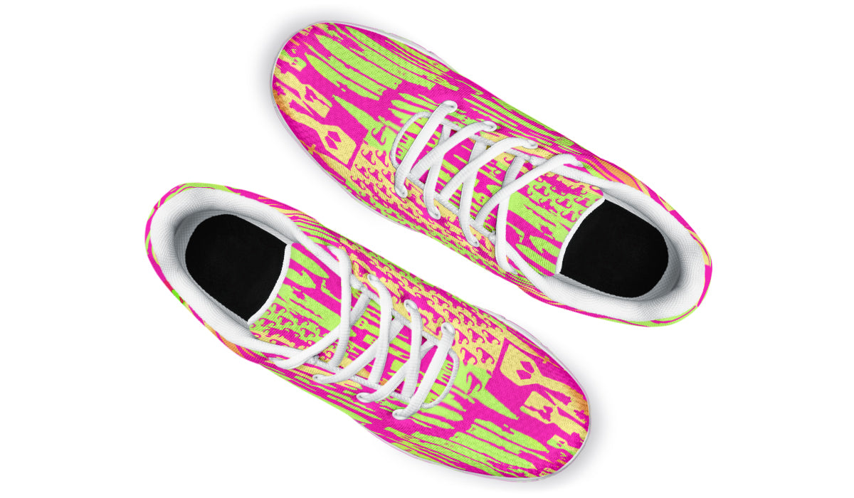 Sneakers - "EOD Bomb Flag" (Pink & Lime)