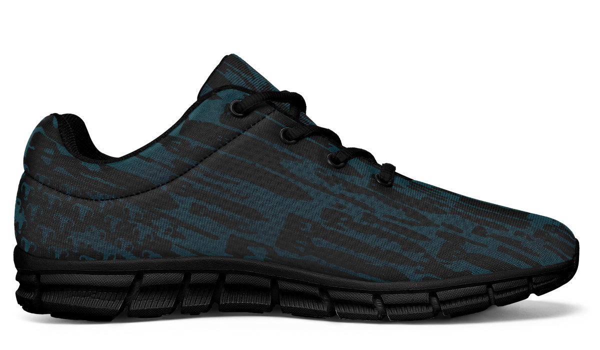 Sneakers - "EOD Bomb Flag" (Black on Teal)