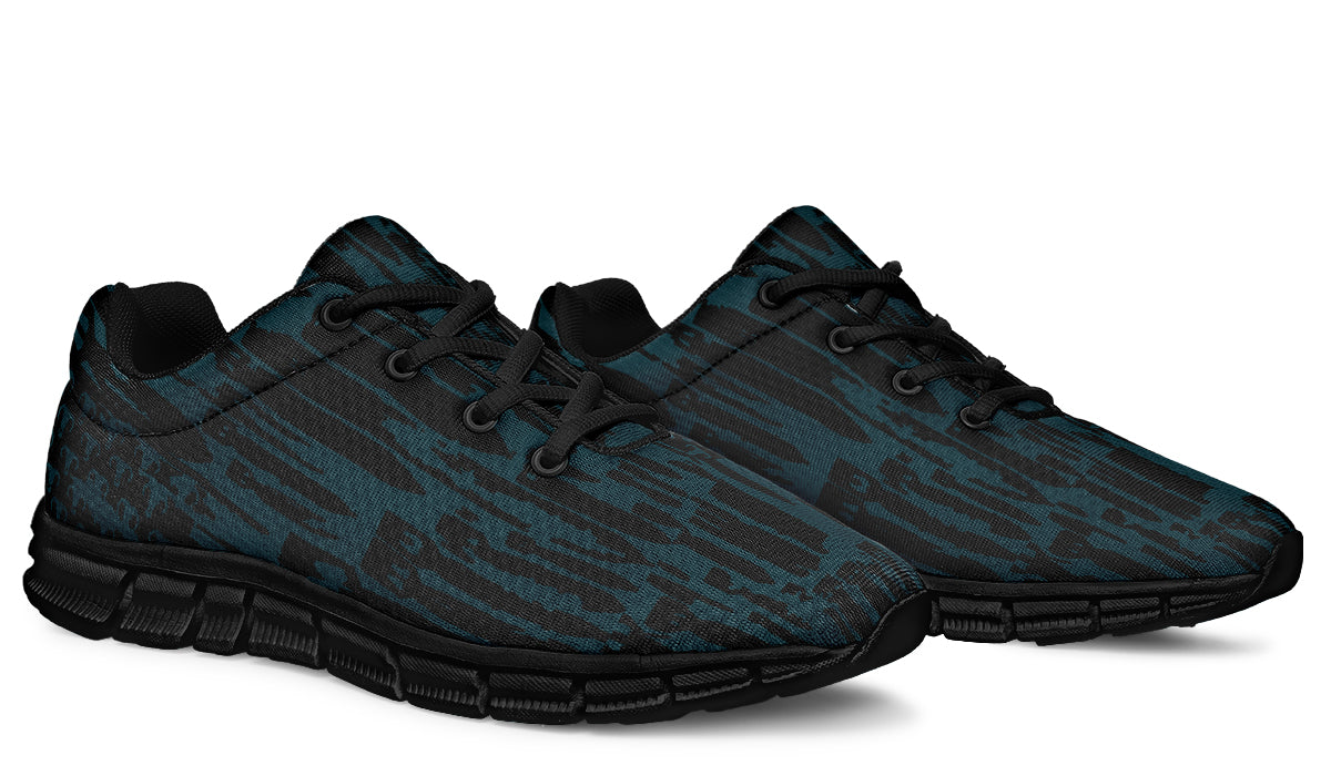 Sneakers - "EOD Bomb Flag" (Black on Teal)