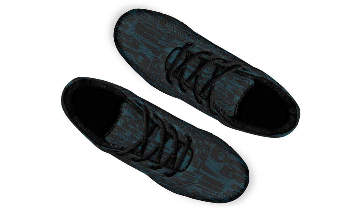 Sneakers - "EOD Bomb Flag" (Black on Teal)