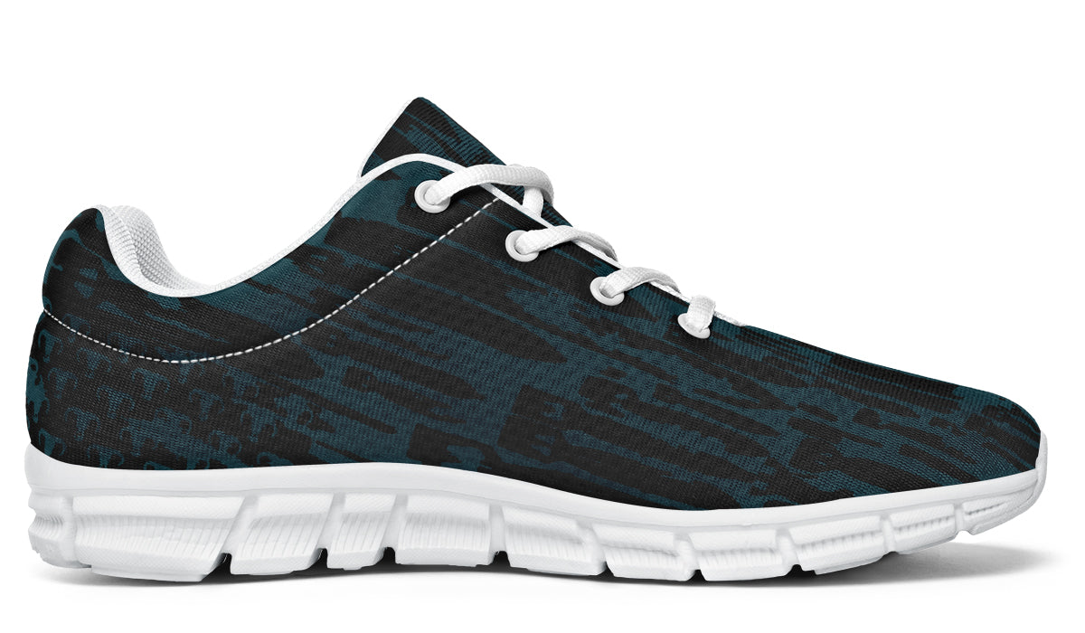 Sneakers - "EOD Bomb Flag" (Black on Teal)
