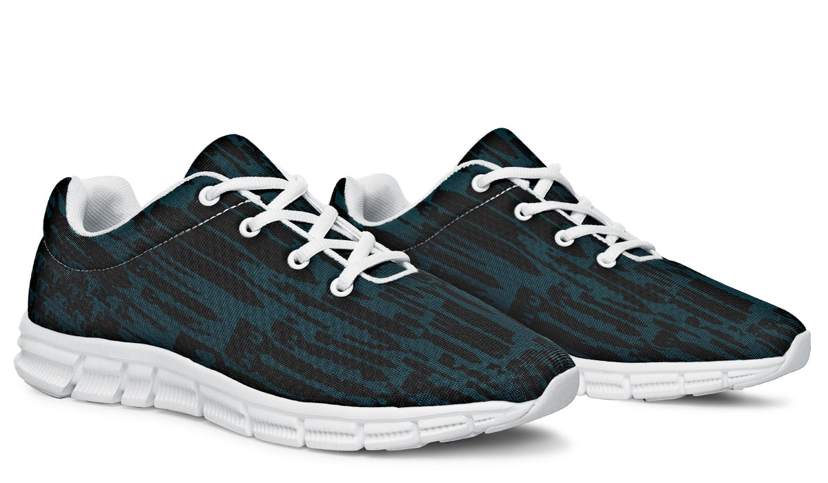 Sneakers - "EOD Bomb Flag" (Black on Teal)