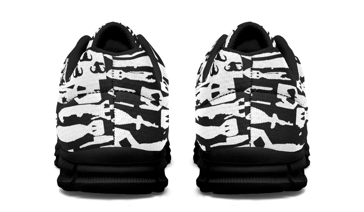 Sneakers - "EOD Bomb Flag" (White on Black)