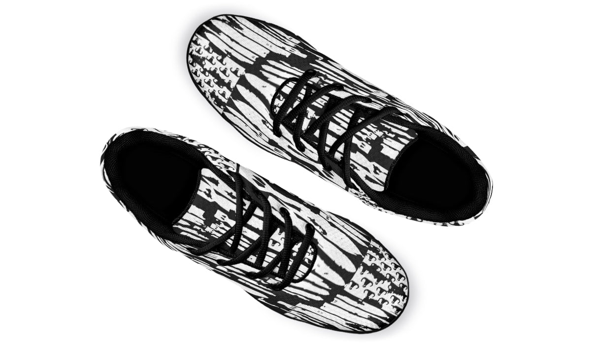 Sneakers - "EOD Bomb Flag" (White on Black)