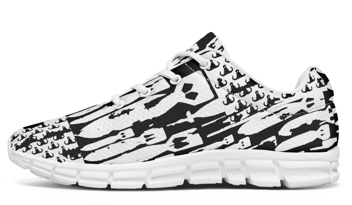 Sneakers - "EOD Bomb Flag" (White on Black)