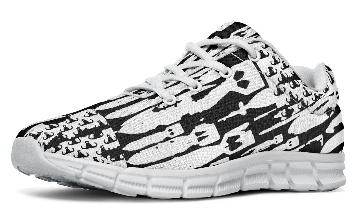 Sneakers - "EOD Bomb Flag" (White on Black)