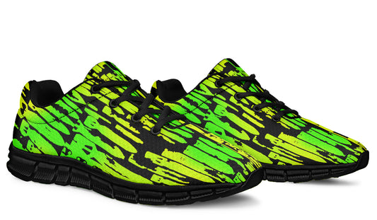 Sneakers - "EOD Bomb Flag" (Lemon Lime on Black)