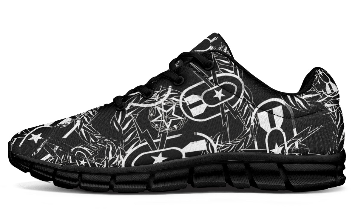 Sneakers - "It's 5 o'clock Somewhere" (White on Black)