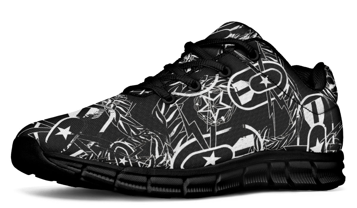 Sneakers - "It's 5 o'clock Somewhere" (White on Black)