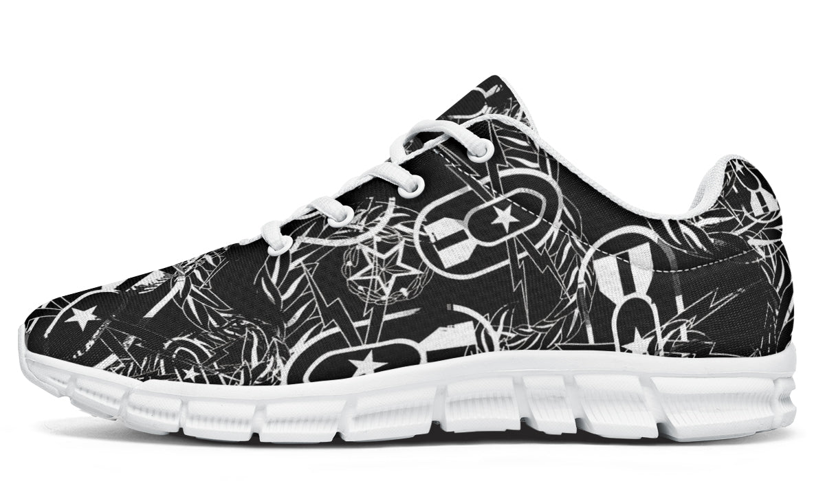 Sneakers - "It's 5 o'clock Somewhere" (White on Black)
