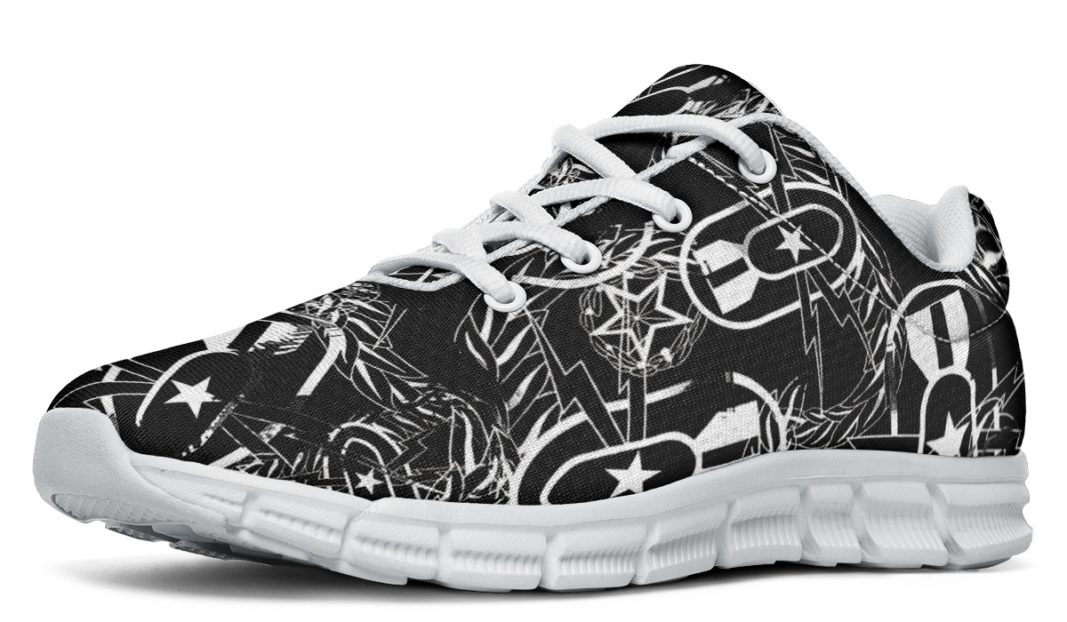 Sneakers - "It's 5 o'clock Somewhere" (White on Black)